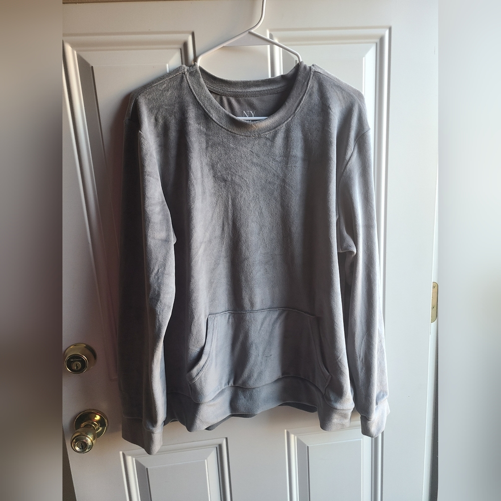 New York & Company Velour Sweatshirt